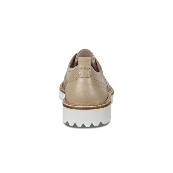Ecco Incise Taupe Leather Lace-Up, Wing-Tip Contemp.  Oxford EU 42 Men 8… - Picture 6 of 13